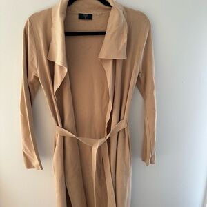 Tahari Beige Knit Cardigan